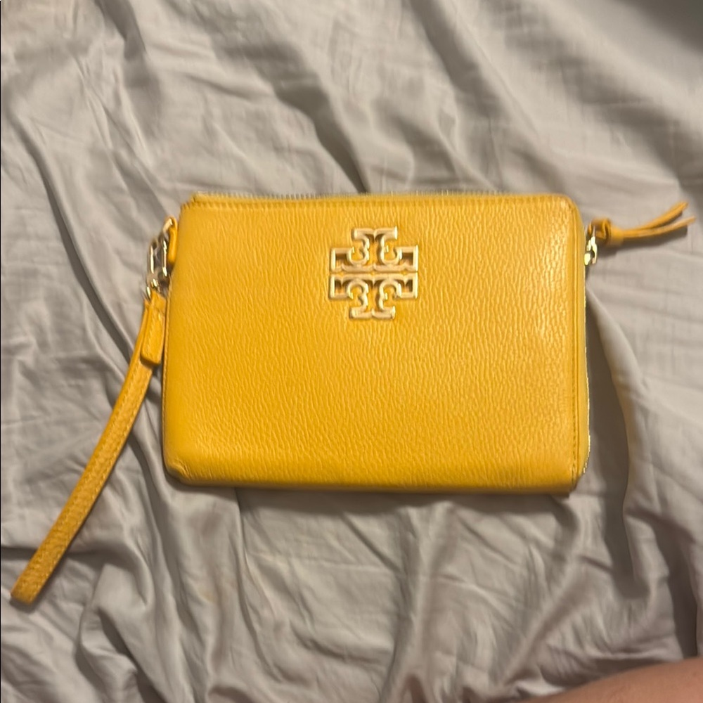 Tory Burch Vibrant Yellow Wristlet